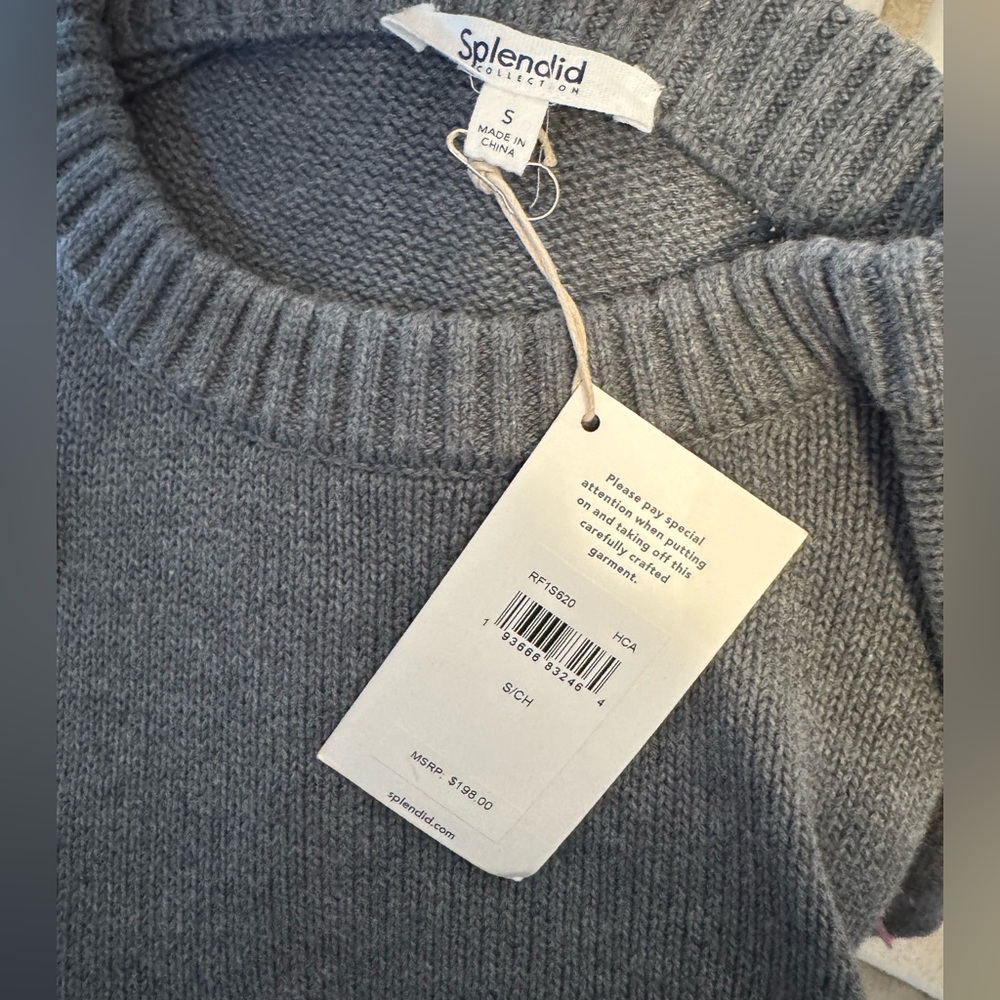 NWT Splendid Collection Heart Sweater S - Picture 4 of 5